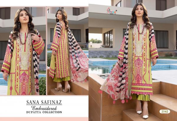 Shree Sana Safinaz Embroidered Cotton Dupatta Pakistani Suit Collection